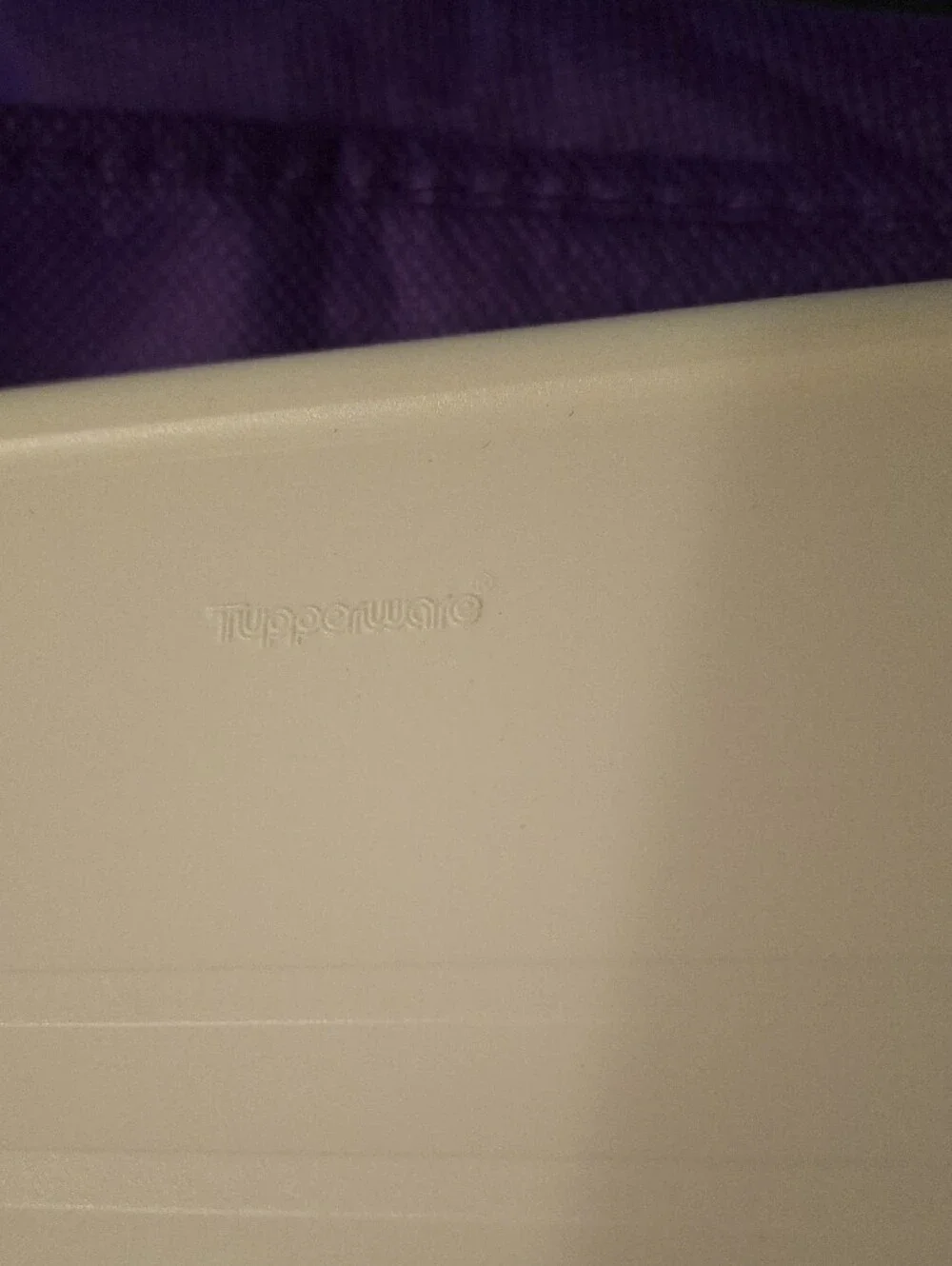 Tupperware White Rectangular Serving Tray Microwave